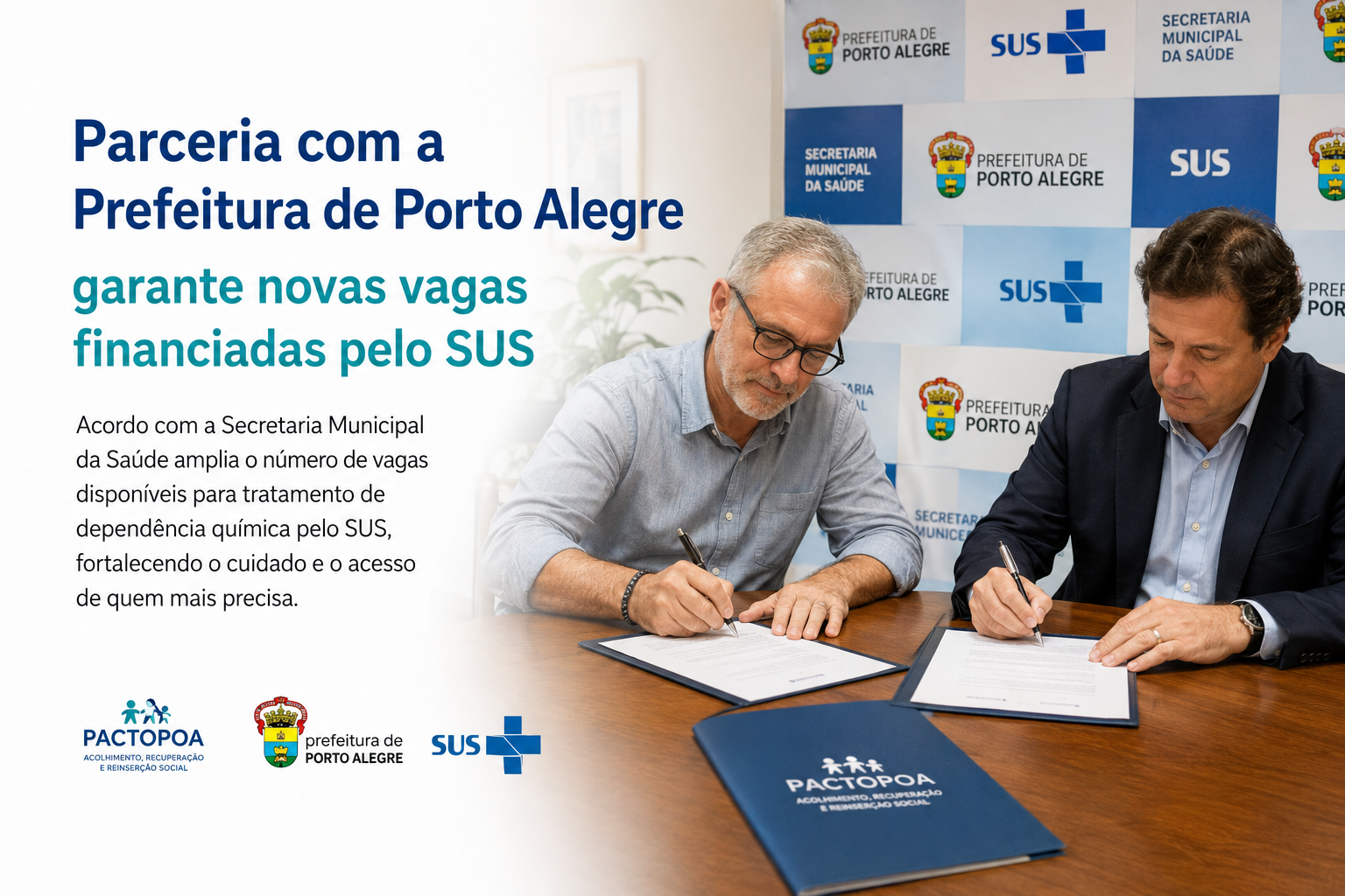 Parceria com a Prefeitura de Porto Alegre garante novas vagas financiadas pelo SUS